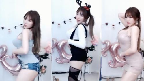 【ダンス】激カワ韓国美人の驚愕爆乳エロダンス配信♡ホットパンツのムチムチ尻がエロすぎww
