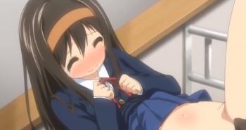 痴漢されてる女の子を助けてあげたら、代わりに自分のチンポで綺麗にしてあげちゃう変態男子！