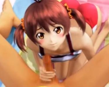 優しくてかわいい女の子が余裕で喉の奥まで入れるフェラを終えて横になりアソコをくぱぁで膣内中出し準備万端‼