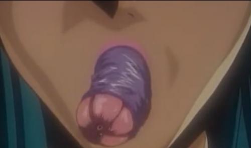口から触手を出し操る女は鎖で繋がれたヒロイン女の股間を攻める！レズ的性行為にイカされる☆