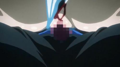 触手に拘束された女子校生は、本意でない男に処女を奪われて