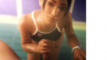 水着の跡がH♡スク水お姉さんと濃密SEXで膣内射精！