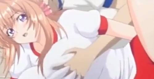 体操服姿の巨乳女子と体操した後…♡