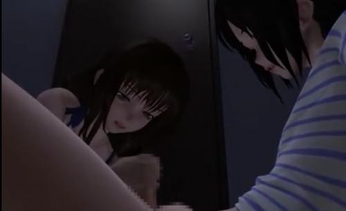黒髪美少女が未熟な弟と個室トイレでパコハメセックスしちゃう！