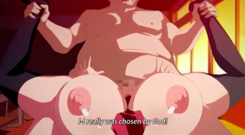 ブサイクデブ男にガン突きされて感じちゃう爆乳娘