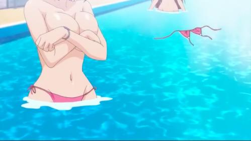 水着が脱げちゃったのを見られて、、、