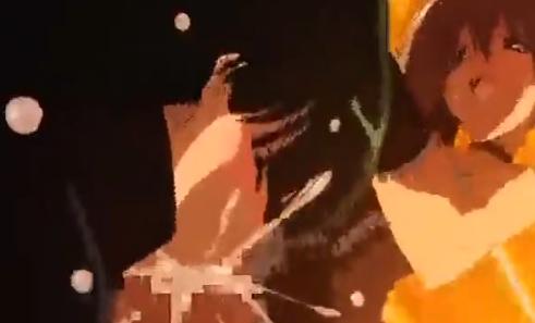 【貧乳】触手で拘束！うしろからふたなりの変態がファックして精液を大量放出！！