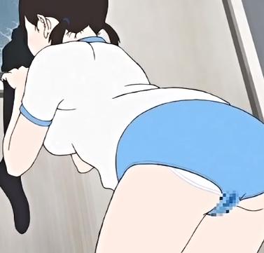 ブルーのブルマを履く女子高生が覗きをしているのは同級生が体育倉庫内で複数人に強姦されている様子だった‼