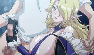 スケベな美女エルフがおちんちんしこしこしてご奉仕してくれる！