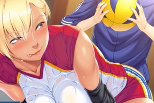 色黒の金髪美女が少年を誘って濃厚セックス！