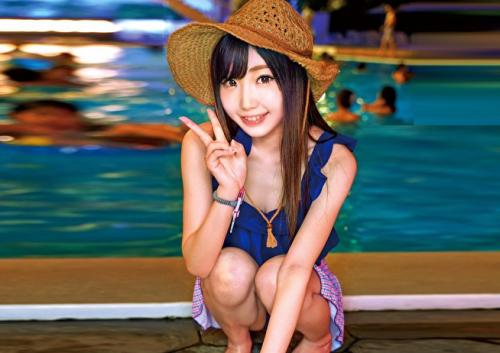 【素人ナンパ】ナイトプールでインスタ女子をガチナンパ！ニコニコ笑顔で中出しOK！夏の夜は開放的！