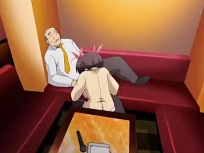《痴女》ビッチな美少女がカラオケ店で中年オヤジの強欲ちんぽを手コキフェラしちゃって激エロだ(*´▽｀*)