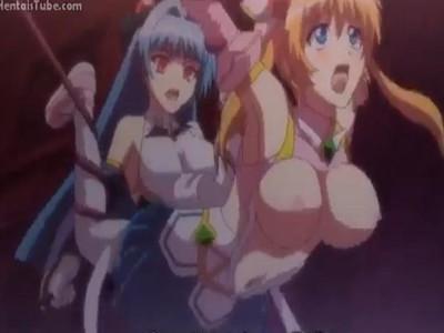 《エロアニメ》可愛い魔法少女の妹が敵に拘束されて快楽闇堕ち！！魔法少女のお姉ちゃんを襲って無理やり近親レズファック！！