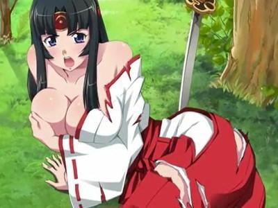 《青姦》戦いに敗北した巫女戦士が屈辱な中出しレイプ！！だが負けじと子種ザーメンを搾り取る淫乱お姉さん^_^