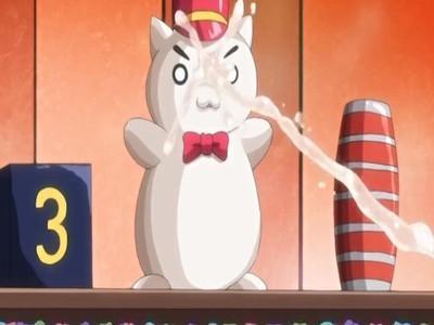 《おっぱい》エロ射的ゲームの弾は男のちんぽから出る白濁ザーメン！！ビッチお姉さんが手コキで濃厚ザーメンぶっかけ！！