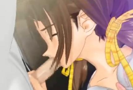 【3D】巨乳JKが教室で堂々とフェラチオご奉仕からの中出しセックスで子宮タンクにたっぷりザーメン注がれる！！