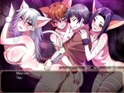 【ハーレム】アリーナ、マリーナ、メリナ3人のモン娘猫耳美少女と仲良く楽しくセックス!ド淫乱まんこが炸裂する!