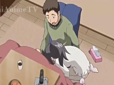 《ビッチ》サカった妻がうたた寝してる夫のちんぽを取り出してフェラしちゃう♥濃厚ザーメン欲しがって淫乱にご奉仕しちゃう♡