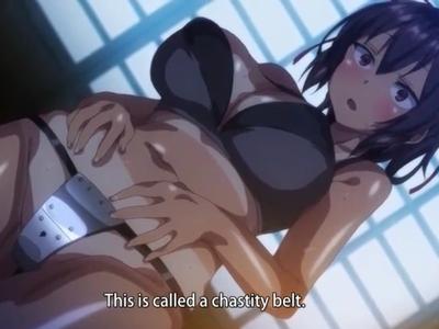 貞操帯で限界までオマンコ我慢させられた陸上女子のところてん潮吹きスプラッシュ！