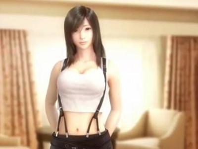 《同人》ファイナルファンタジーのヒロインティファと夢のようなエッチ♥着衣ムチムチ美女と種付けセックス！！