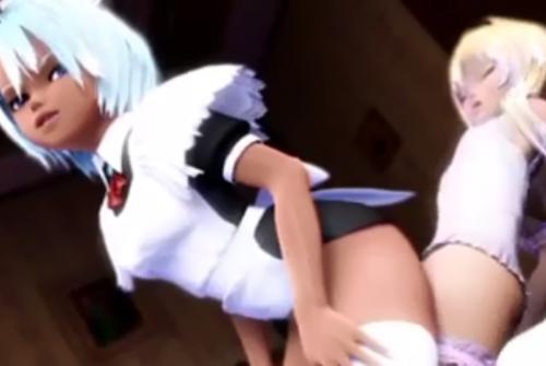 【中出し】美少女股間にはまさかのおちんぽがっ！？淫乱メイドから奉仕されて膣奥までちんぽをハメまくる♡♡