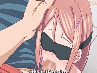 《貧乳》菓子で釣れた美少女を目隠しさせて勃起チンポを口にぶち込みフェラさせちゃう♥小さなワレメマンコにぶち込む！！