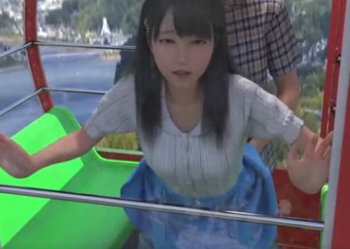 【フェラ】可愛いロリ美少女が観覧車の中で変態男からガン突きされて中出しセックスされちゃう！！
