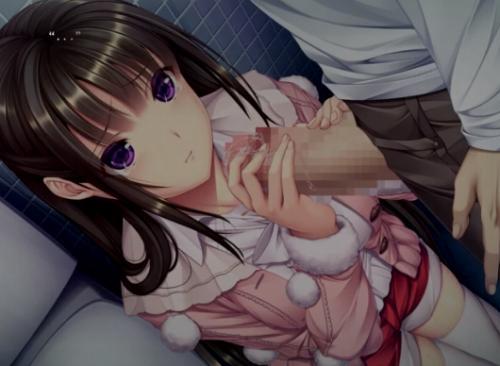 【巨乳】童顔ロリ美少女ちゃんが我慢汁が零れだしてる勃起チンポを手コキフェラでたっぷりご奉仕しちゃう♡
