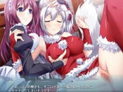 「コスプレ」クリスマスの日にサンタコスで一晩中ご奉仕してくれる爆乳お嬢様お腹がいっぱいになるぐらいザーメンミルク欲しがる