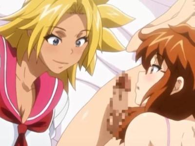 《おっぱい》金髪女子校生と巨乳美少女から弄られて勃起ちんぽにされて濃厚ザーメンを搾り出されちゃう♥