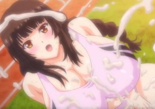 【爆乳】スポーツマン美女が野外で全身に濃厚白濁液をぶっかけられてドロドロにされちゃう♡