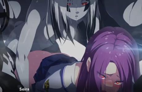 【肉便器】淫乱痴女モンスターから拘束された美少女JKが容赦なくバックから犯されて強制肉便器調教される！！