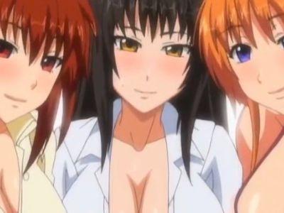 美人巨乳三人に夜誘われてエロ過ぎる体つきの美女達と朝まで濃厚セックスを堪能♡