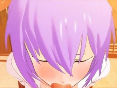 《同人》エヴァンゲリオンのレイちゃんと夢のような生ハメセックス♥ワイシャツ1枚脱がしておっぱい丸見えでフェラ最高^_^