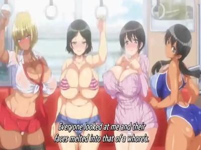 《痴漢》電車内で大胆エッチ祭りが始まっちゃう！！淫乱な女子校生たちとハーレム乱交種付けファック♥