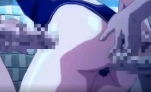 【中出し】プールで変態男たちに囲まれた巨乳美女が大量チンポで容赦なく犯され膣内にザーメンだけじゃなく水まで入ってきて…♡