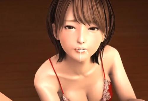 【痴女】巨乳童顔美女が巨根チンポをじゅぽじゅぽフェラさせられて口いっぱいに濃厚ザーメン射精される！！