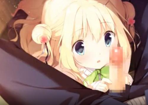 【着衣】可愛いロリ童顔美少女ちゃんからこっそりチンポ取り出されて手コキフェラご奉仕される！！