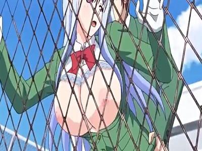 屋上でお漏らしなんてッ♡学園でセックス授業に勤しむ可愛い女生徒たちのキレイなマンコに男のそそりたったデカチンが突き刺さる