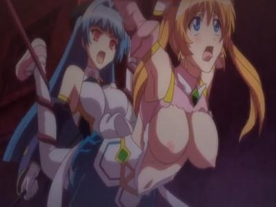 魔法少女の女の子が強力なモンスターに拘束されてしまい体中を気持ちよくされてしまう