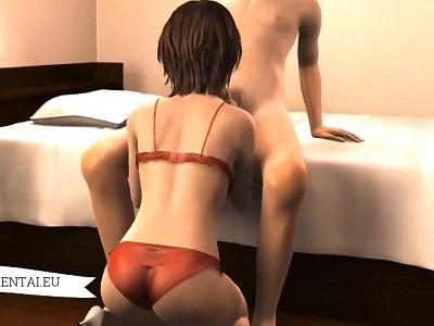 清楚系美人お姉さん巨乳ミニスカ姿で既に童貞にはヤバイ…赤いランジェリーが眩しいおわん型美乳の谷間優しくちんぽを包み込む…