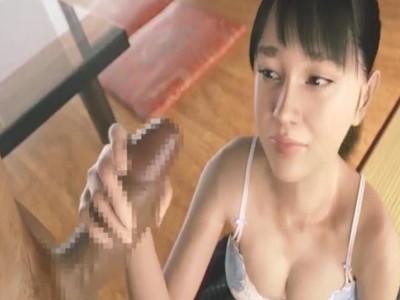 リアルエロすぎるｗｗｗチンポ眺めながら戸惑いながらも丁寧にフェラしてくれるJKの女の子がかわいすぎるwwww