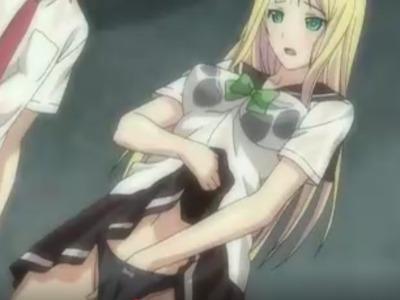 エルフのように美しい先輩が雨の中で濡れ透けオナニー！ありがたく押し倒して美マンにずっぽし♥