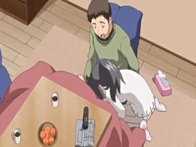 《エロアニメ》サカって孕みたい妻が夫の寝込みを襲ってフェラ抜きしちゃう♥ちんぽを勃起させて1発射精させる！！