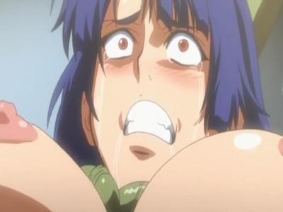 《奴隷》触手男に屈辱レイプで2穴責めされる爆乳美女！！尻マンコでイカされ大量ザーメン注入♥お腹が精子タンクにされちゃった