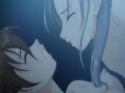 《エロアニメ》女子寮の部屋で可愛い姉妹がレズエッチしちゃう♥濃厚ベロチューして互いのマンコを指ズボピストンで同時イキ♡