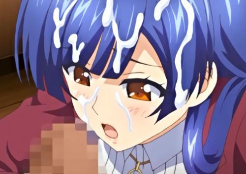【リョナ】巨根勃起チンポをちっちゃな口でペロペロフェラチオご奉仕しで濃厚子種ザーメンを顔面射精されてドロドロに♡