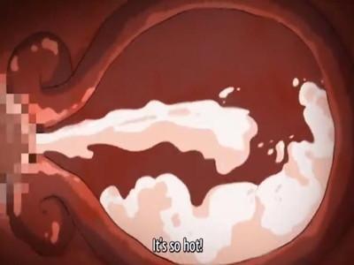 《エロアニメ》膣内マンコにガンガン突いて中出しファック責め！！子宮奥まで白濁ザーメン噴射してたっぷり孕ませる♥