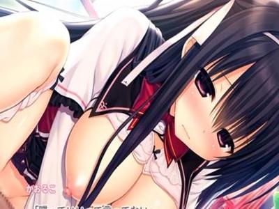 《アヘ顔》自ら男に跨って騎乗位体位で腰ふりピストンする巨乳美少女が着衣のまま喘ぎまくりでえっち(*´▽｀*)