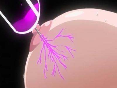 《エロアニメ》ボテ腹美女に屈辱レイプ！爆乳チクビの乳腺に発情クスリを注入！！触手のおもちゃにされて巨大な卵を出産ッ…！！